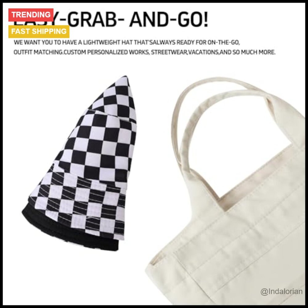 Reversible Packable Bucket Hat Sun Protection Tra… - image 4